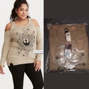 New Star Wars Rogue One Cold Shoulder Sweater
